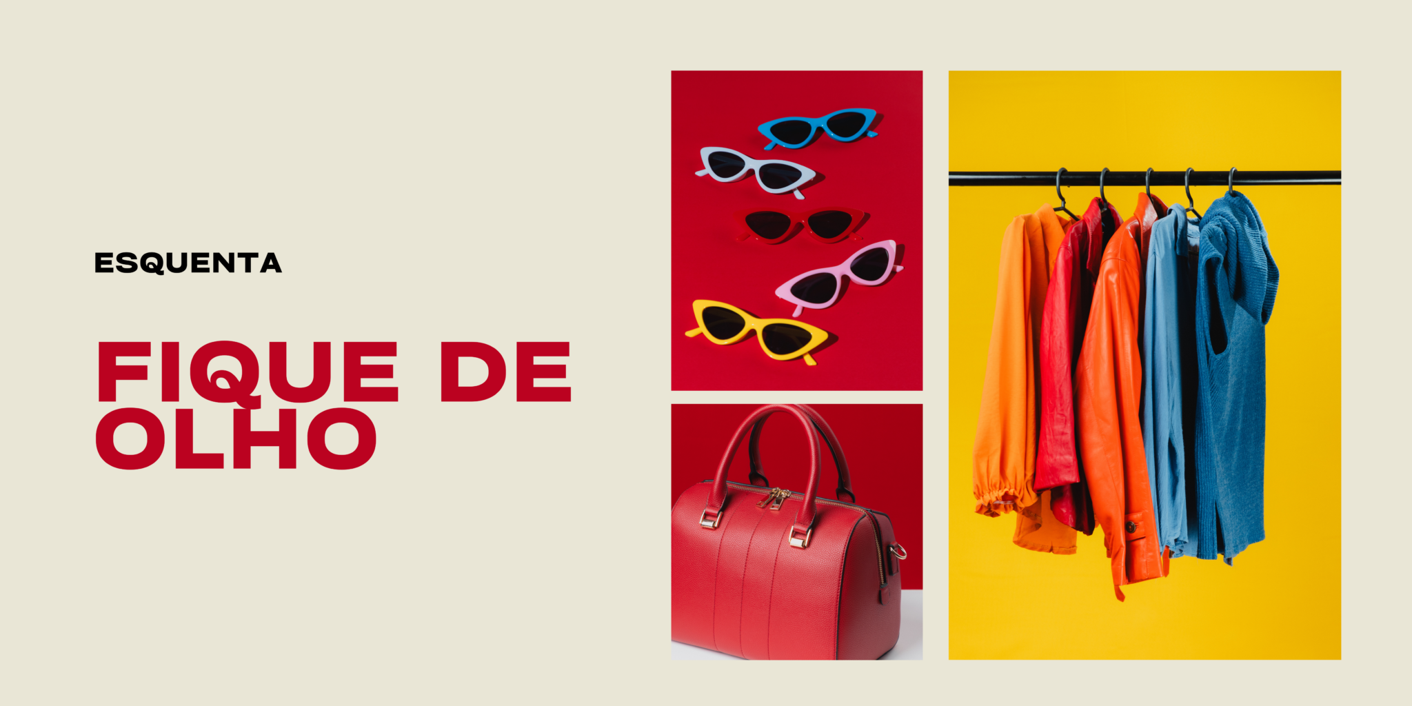Banner e-commerce promoção leve 3 e pague 2 vermelho amarelo